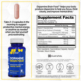 Natural Stacks Dopamine Brain Food™ 3-Pack Bundle – 650mg L-Tyrosine Nootropic | 3×60 Vegan Capsules | Focus, Mental Drive & Motivation | Organic Wellness Hub
