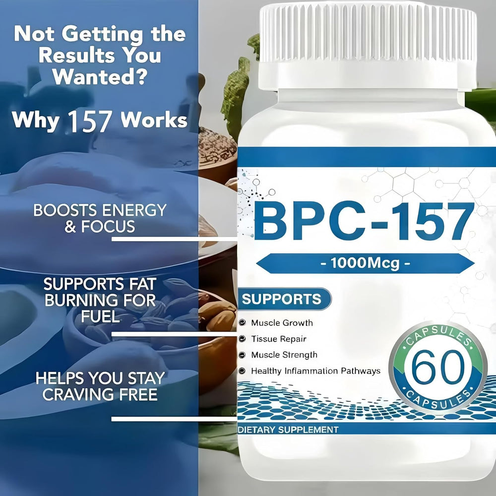 BPC-157 1000mcg Capsules | Muscle Recovery & Tissue Support Supplement | Organic Wellness Hub