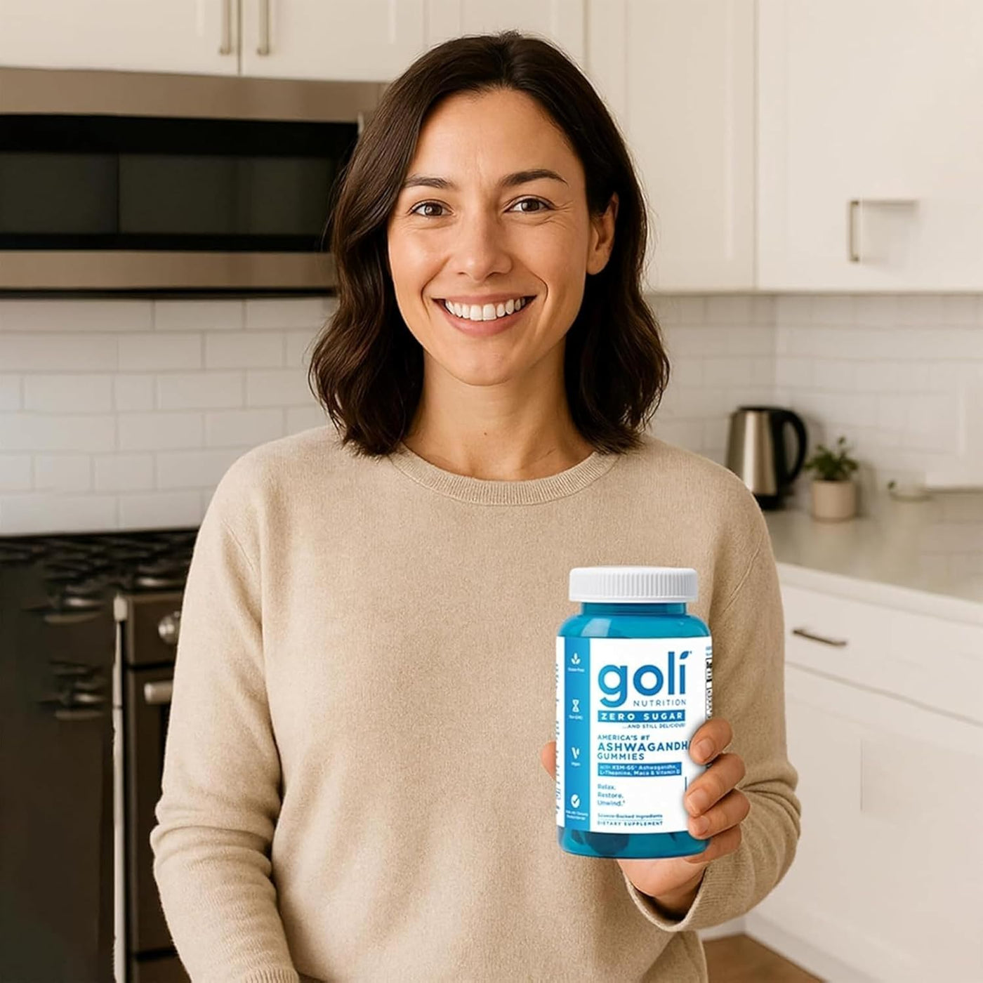 Goli Ashwagandha Plus Gummies Zero Sugar 3 Pack | 180 Gummies | Americas Number 1 | KSM 66 | L Theanine | Maca | Vitamin D | Relax Restore Unwind | Vegan Non GMO Gluten Free