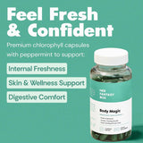 Body Magic by Her Fantasy Box - Natural Internal Body Odor Eliminator | Vegan Capsules for Freshness from Within | 30 Count Dietary Supplement