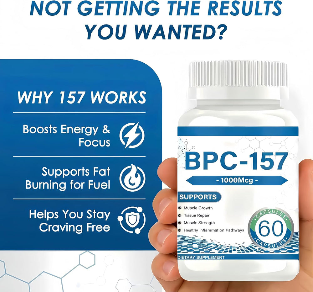 BPC-157 1000mcg Capsules | Muscle Recovery & Tissue Support Supplement | Organic Wellness Hub