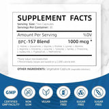 BPC-157 1000mcg Capsules | Muscle Recovery & Tissue Support Supplement | Organic Wellness Hub