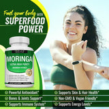 Moringa Capsules 3-Pack Bundle – 1200mg | Ultra High Purity | Vegan & Non-GMO | Lab Tested | Organic Wellness Hub