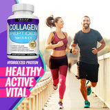 Collagen Peptides Capsules – 5 Types (I, II, III, V, X) | 1800mg Per Serving | Lab Tested | Organic Wellness Hub