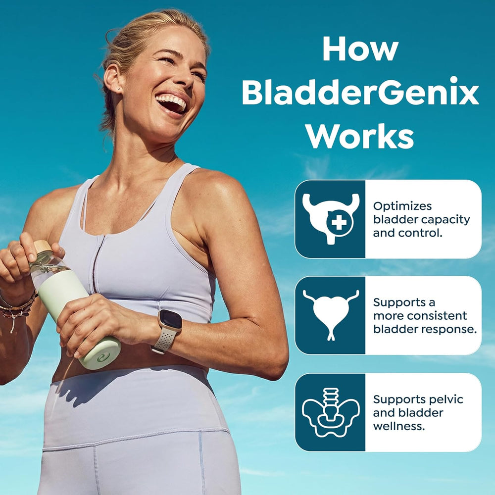 BladderGenix Capsules by Revival Point | New Formula | GMO Free | Allergen Free | Bladder Support Supplement | 56 Capsules | USA Assembled