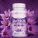 100% Pure Saffron 88.5mg Capsules 60 Count - Mood, Focus & Daily Wellness Support Supplement | Organic Wellness Hub
