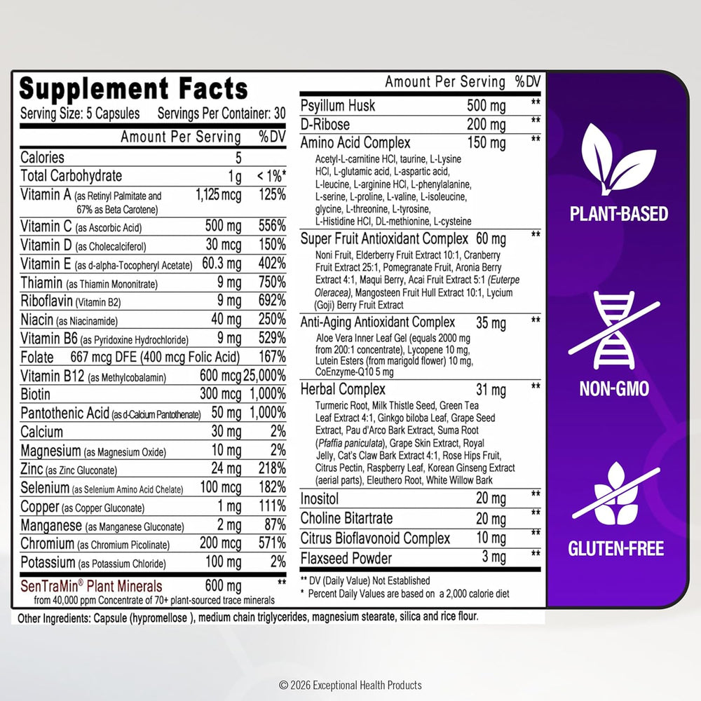 Immuno 150 3-Pack – 450 Veggie Caps, 150-Day Immune & Mineral Support Bundle | Organic Wellness Hub