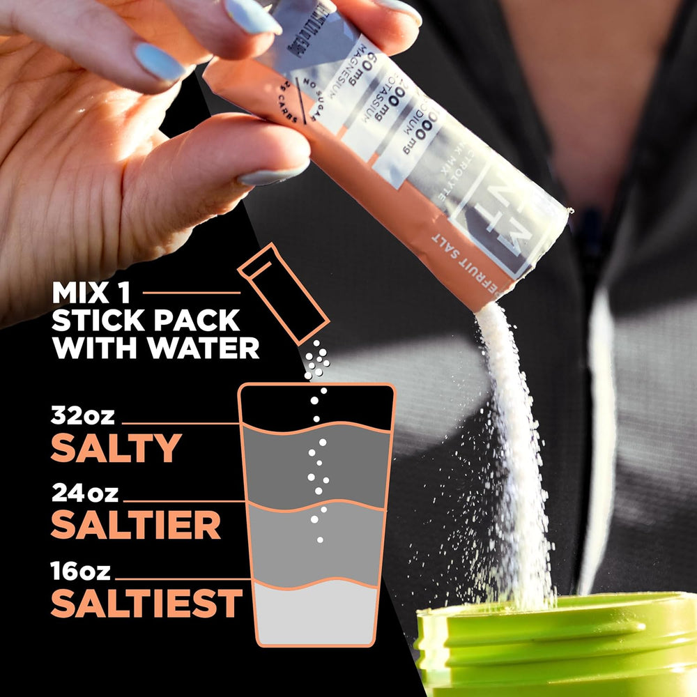 LMNT Grapefruit Salt Electrolyte Drink Mix – 30 Stick Packs | 1000mg Sodium, Zero Sugar | Organic Wellness Hub
