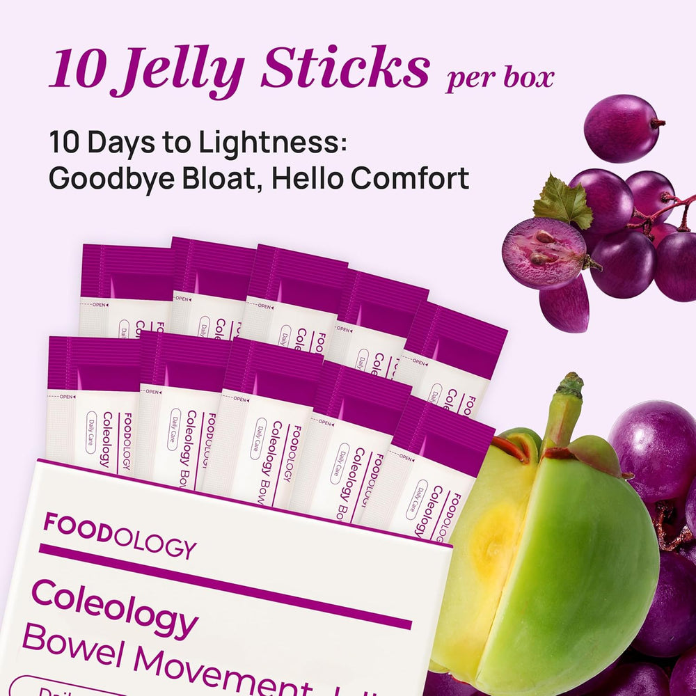 Foodology Coleology Bowel Movement Jelly Daily Care 3-Pack – Garcinia Cambogia & Prebiotic Fiber Support | Organic Wellness Hub