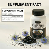 Purely Nutrient Ethiopian Black Seed Oil Softgels | 100% Pure Nigella Sativa | Thymoquinone