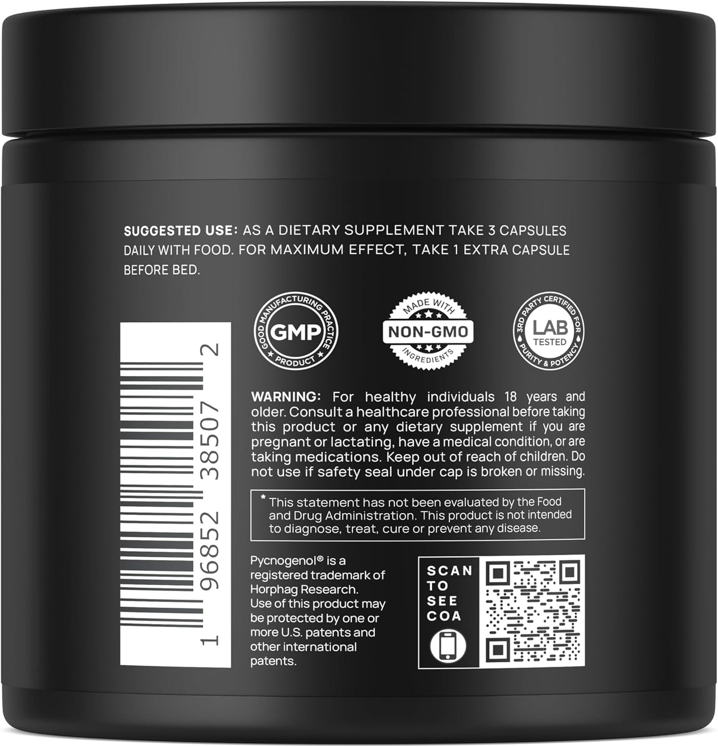 Terra ELMNT Testosterone Support for Men - Ashwagandha, Pycnogenol, Horny Goat Weed, Tongkat Ali & Tribulus | 90 Capsules | Natural Test Booster Supplement