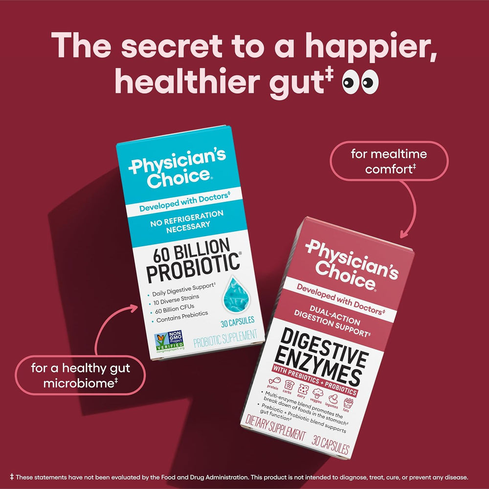 3-Pack Premium Digestive Enzymes with Probiotics & Prebiotics | 16 Enzymes | 1B CFUs | 180 Capsules – Organic Wellness Hub