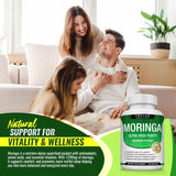 Moringa Capsules 3-Pack Bundle – 1200mg | Ultra High Purity | Vegan & Non-GMO | Lab Tested | Organic Wellness Hub