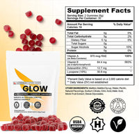 GLOW Gummies - Carotenoid Skin Tone Supplement | 60 Count