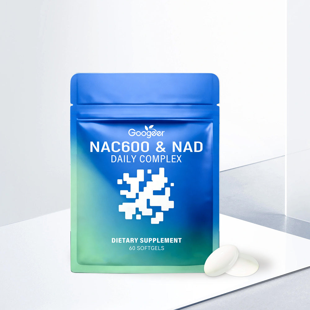 NAC 600 & NAD Daily Complex Softgels - Advanced Cellular Wellness Formula 60 Softgels | Organic Wellness Hub