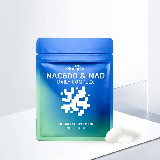 NAC 600 & NAD Daily Complex Softgels - Advanced Cellular Wellness Formula 60 Softgels | Organic Wellness Hub