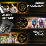 NAD+ Supplement | Nicotinamide Riboside 900mg + Resveratrol, Quercetin, Rhodiola Rosea & Ashwagandha | 60 Capsules - Organic Wellness Hub