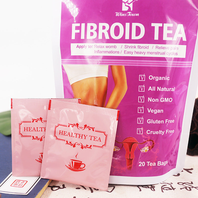WinsTown Fibroid Tea - 20 Tea Bags | Organic Herbal Blend for Womb Relaxation, Fibroid Shrink Support, Period Pain Relief & Heavy Menstrual Cycle Balance | Vegan, Non-GMO, Gluten Free