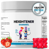 Heightener Gummies for Kids & Adults | Bone Growth & Development Support | Strawberry Flavor | Lab Tested | Organic Wellness Hub