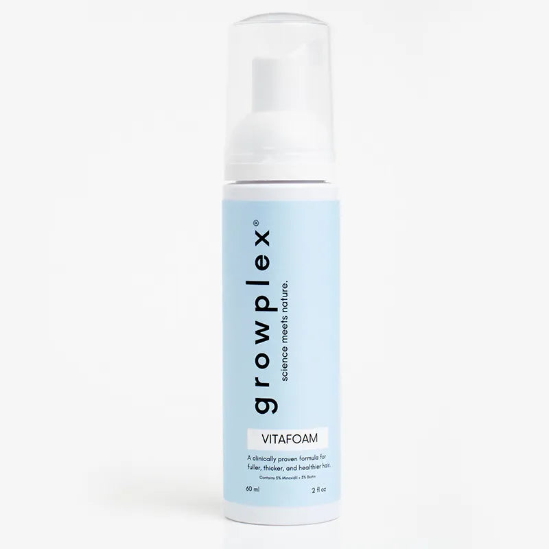 Growplex VitaFoam Hair Growth Foam 60ml (3 Pack) | Fuller, Thicker Looking Hair | Organic Wellness Hub