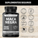 Organic Black Maca Root 500mg | Peruvian Energy, Stamina & Hormone Support | Non-GMO GMP | Organic Wellness Hub