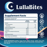 LullaBites Natural Sleep Gummies - Melatonin-Free Sweet Strawberry Stars for Deep Sleep, Relaxation & Stress Relief | Organic Wellness Hub