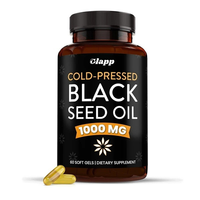 Cold Pressed Black Seed Oil 1000mg Softgels | Premium Nigella Sativa Supplement | 60 Softgels | Organic Wellness Hub