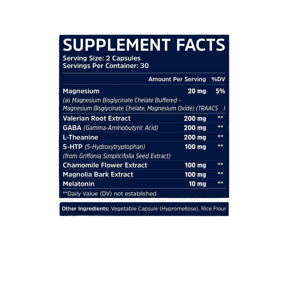 Sleep Fairy Natural Sleep Aid - 60 Vegan Capsules | Lab Tested & Quality Guaranteed | Organic Wellness Hub