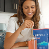 SupraCalm Adaptogenic Drink Mix - Raspberry Lemonade | Organic Ashwagandha, L-Theanine, Magnesium Glycinate & Vitamin D3 | Calm Focus + Stress Relief | 20 On-The-Go Packets | Organic Wellness Hub