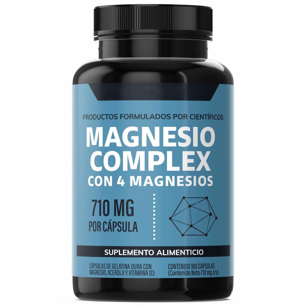 Magnesium Complex 710mg with 4 Magnesium Forms | 180 Capsules | Organic Wellness Hub