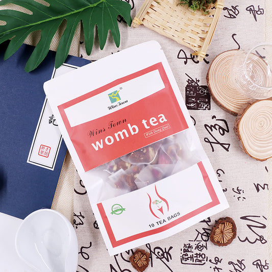 WinsTown Womb Tea with Dong Quai | 10 Tea Bags | Natural Herbal Uterine Support | Womb Cleanse | Hormonal Balance | Period Relief | Feminine Wellness Tea