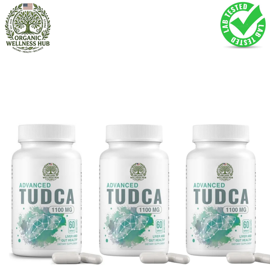 Advanced TUDCA 1100mg | 60x3 Capsules Liver & Gut Health Supplement | Organic Wellness Hub