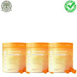 All Femme Feminine Wellness Support Gummies 30 Count (3 Pack) | Probiotics, Prebiotics & Hyaluronic Acid | Organic Wellness Hub