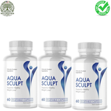 Aqua Sculpt Weight Loss Support Capsules 3 Pack (180 Capsules) | Lab Tested | Organic Wellness Hub