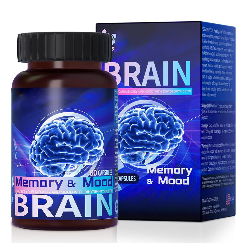 BRAIN Memory & Mood Capsules - Dihydromyricetin Nootropic Supplement - 60 Capsules | Organic Wellness Hub