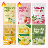Beauty Milk Premium Japanese Banana Probiotic & Collagen Drink -- 50,000mg | 10 Sachets | Organic Wellness Hub