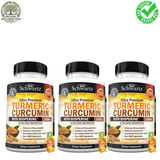 BioSchwartz Ultra Premium Turmeric Curcumin with BioPerine 1500mg (3 Pack) – 270 Veggie Capsules | High Absorption Formula | Organic Wellness Hub