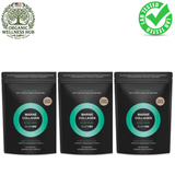 Bushaid Marine Collagen Peptide Powder 3-Pack Bundle | 450g | 90 Servings | Lab Tested | Best Value Skin Supplement — Organic Wellness Hub