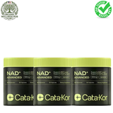 Cata-Kor NAD+ Advanced 3-Pack Bundle | 500mg Liposomal NAD+ Resveratrol | 180 Caps | Organic Wellness Hub