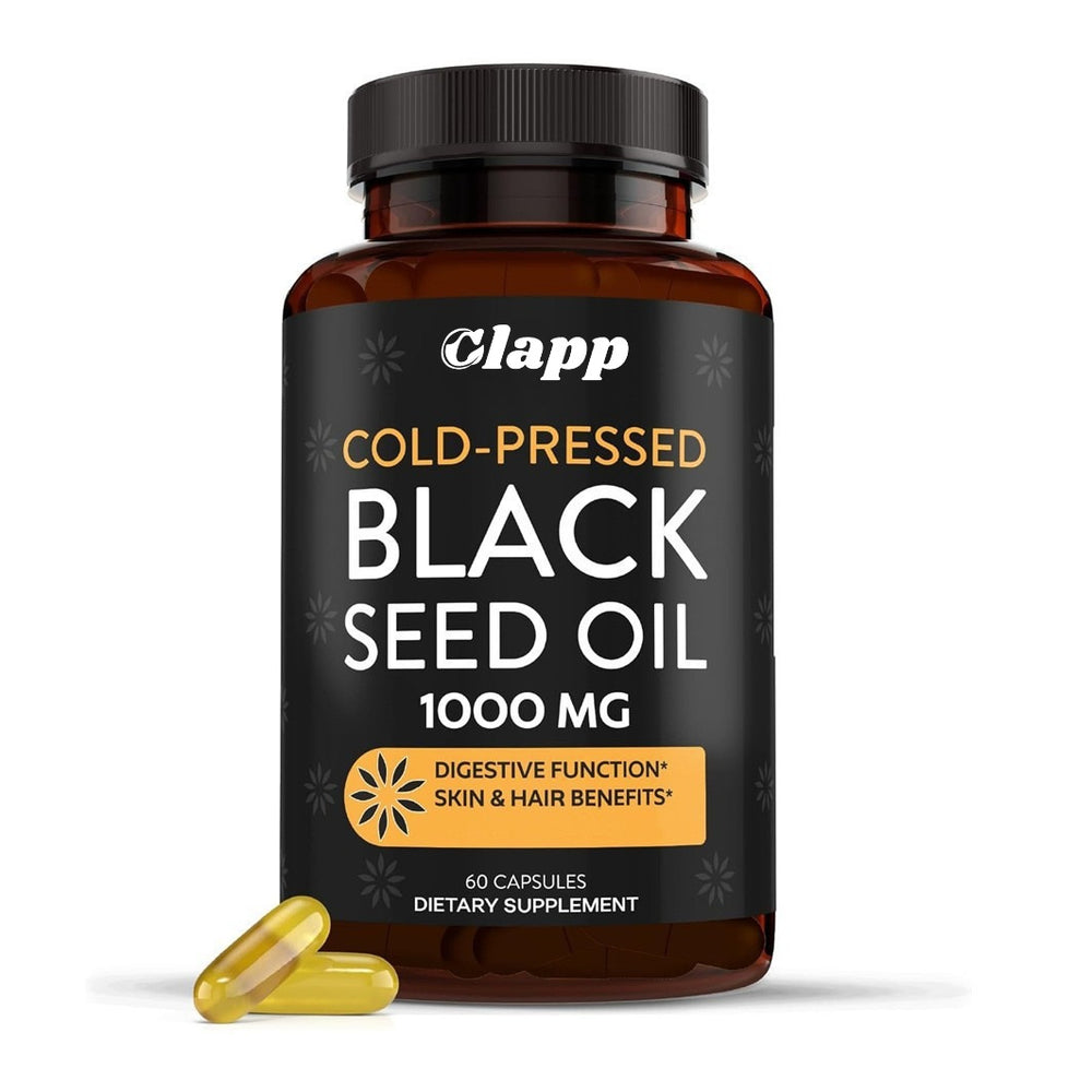 Cold-Pressed Black Seed Oil 1000mg - 60 Capsules | Digestive Function, Skin & Hair Benefits | Dietary Supplement | Lab Tested | Organic Wellness Hub