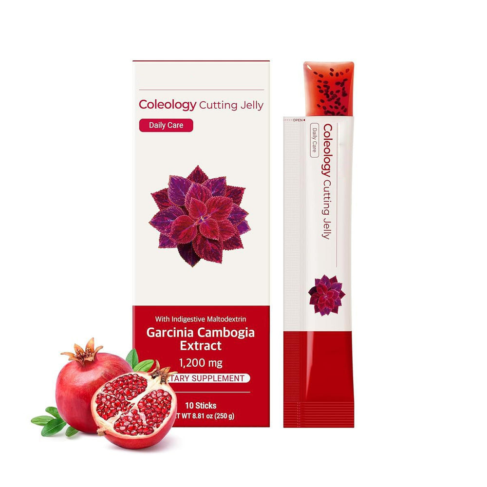 Coleology Cutting Jelly ? Garcinia Cambogia 1200mg | Daily Care Weight Loss Jelly Sticks | 10 Sticks | Organic Wellness Hub