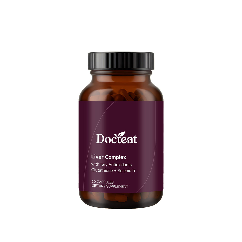 Docteat Liver Complex with Glutathione & Selenium - Advanced Liver Support Supplement 60 Capsules | Organic Wellness Hub
