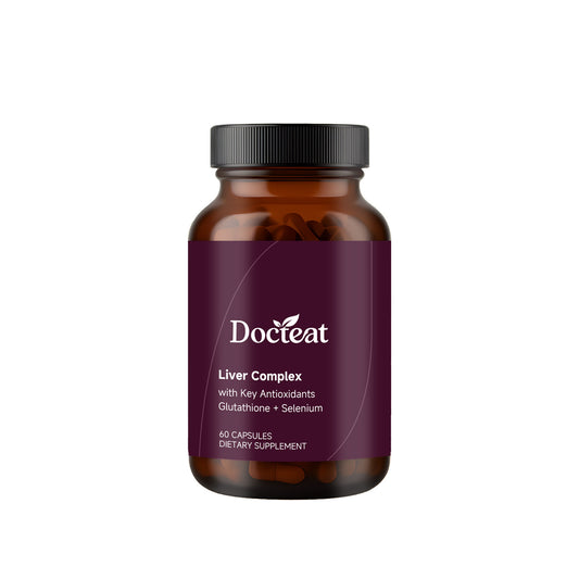 Docteat Liver Complex with Glutathione & Selenium - Advanced Liver Support Supplement 60 Capsules | Organic Wellness Hub