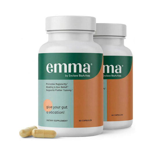 Emma Gut Health Supplement 60 Capsules | Digestive Support & Bloating Relief | Organic Wellness Hub
