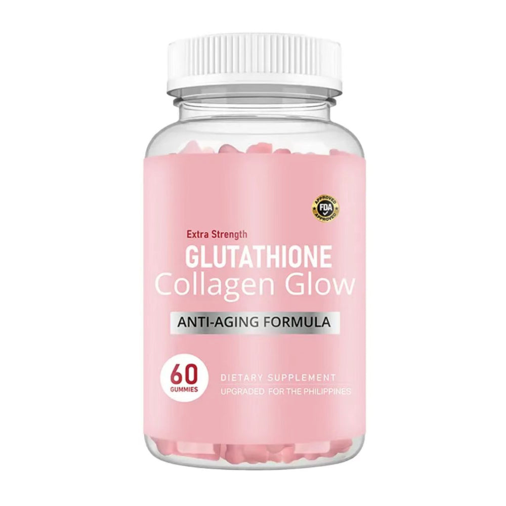 Extra Strength Glutathione Collagen Glow Gummies | Anti-Aging Formula | 60 Gummies | FDA Approved | Lab Tested | Skin Brightening | Organic Wellness Hub