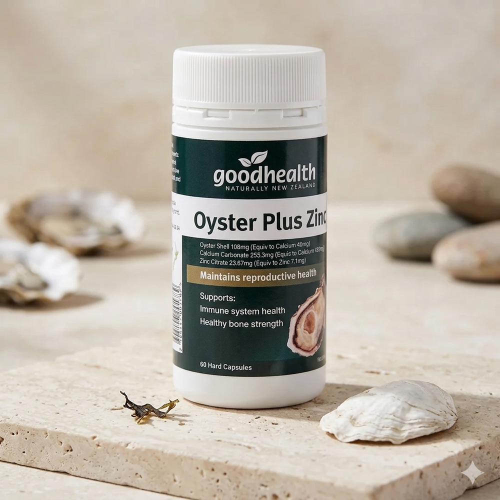 Good Health Oyster Plus Zinc 60 Capsules (3-Pack) | Lab Tested | Organic Wellness Hub