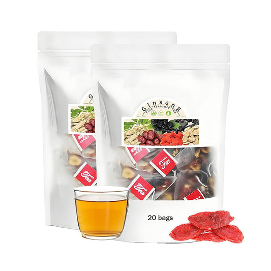 Ginseng Five Treasure Tea | Premium Herbal Blend with Goji Berry, Red Date & Mulberry ? 20 Bags