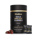 Gold Shilajit Gummies 3000mg with Ashwagandha, Black Musli & Gokshura | 80 Gummies