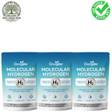 Googeer Molecular Hydrogen Tablets 3-Pack | 12PPM H₂ Antioxidant Supplement | 90 Tablets / 90-Day Supply | Energy, Hydration & Wellness | Lab Tested — Organic Wellness Hub
