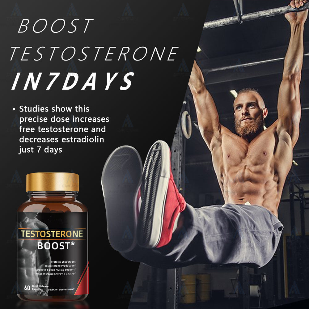 Testosterone Booster for Men – Natural Energy Strength & Lean Muscle Support 60 Quick Release Capsules | Organic Wellness Hub